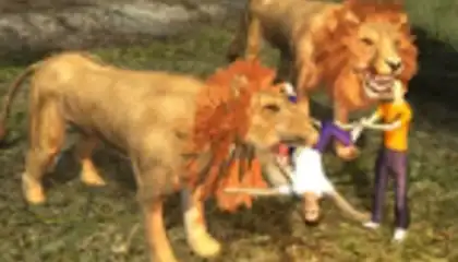 Lion 3D Attack