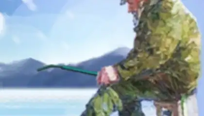Winter fishing. Lakes.