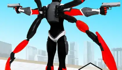 Black Spider Rope Superhero