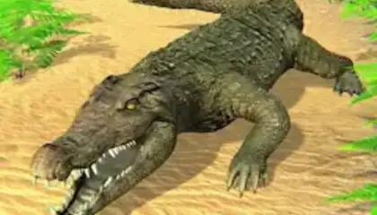 Wild Crocodile Family Sim Game